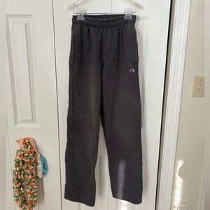 CHAMPION Dark Grey Drawstring Straightleg Sweatpants